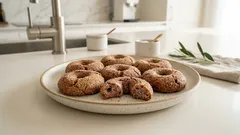 레드와인 향이 은은한 링 쿠키 ‘치암벨리니’—버터 없이 바삭하게 굽는 법