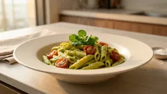 크림 없이도 꾸덕한 아보카도 크림 펜네—블렌더로 10분 소스