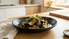 튀김 없이도 충분히 맛있는 ‘가지 튀김 조림(아게비타시)’—팬에 튀기듯 굽는 법